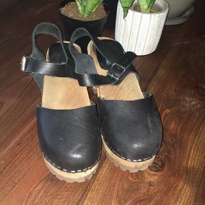 MIA black Sofia sandal Swedish clog Mary Jane shoe